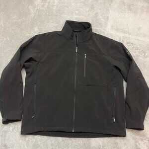 Tech By Tumi Mens XXL Black Softshell Full Zip Softshell Jacket